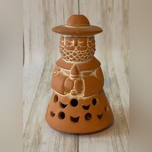 House of Lloyd 1997 Terracotta Votive Tea Light Candle Holder Priest Padre.